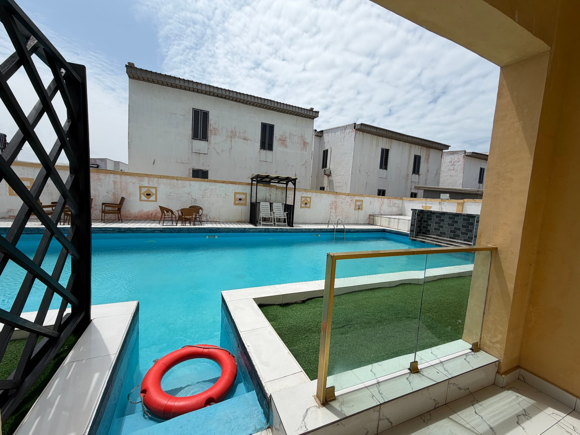 The pool, seen from the room - Royal Room at Timeless Haven & Cottage, photo 1 of 3